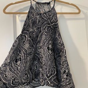 Zara Paisley Print Crop Top